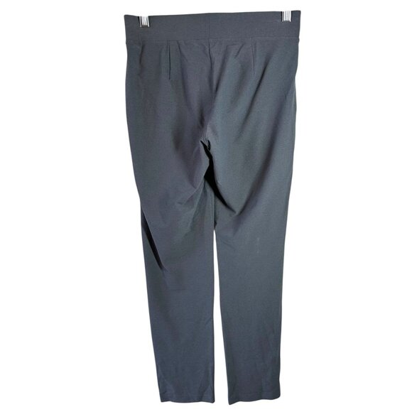 Eileen Fisher Slate Gray Viscose Knit Stretch Pants Straight Leg Size PP - Picture 2 of 3